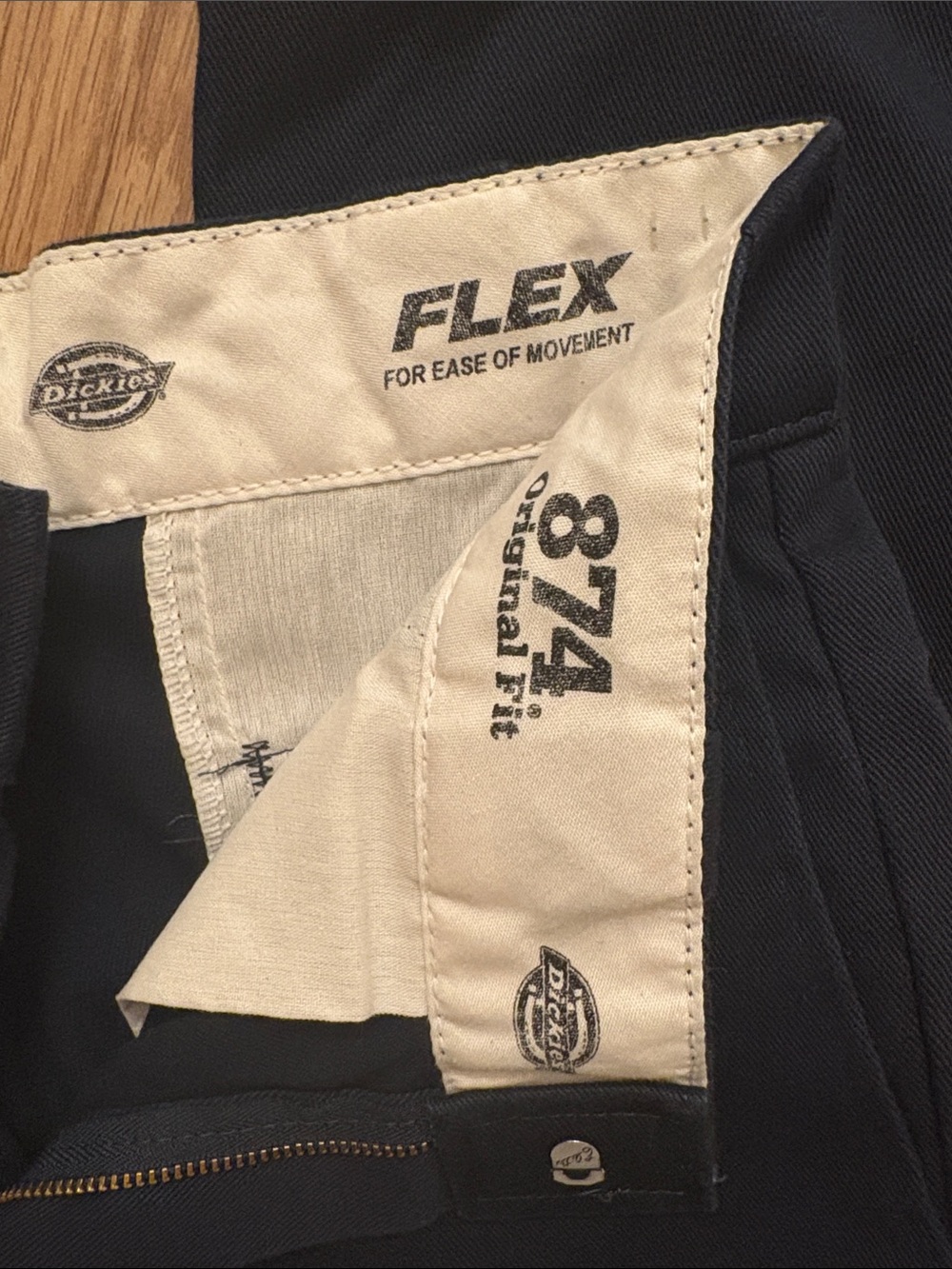Dickies Men's Navy Flex Straight Pants (excellent; 28x30) - Picture 2 of 4